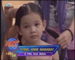 Manabat participated in a reality talent show named as 